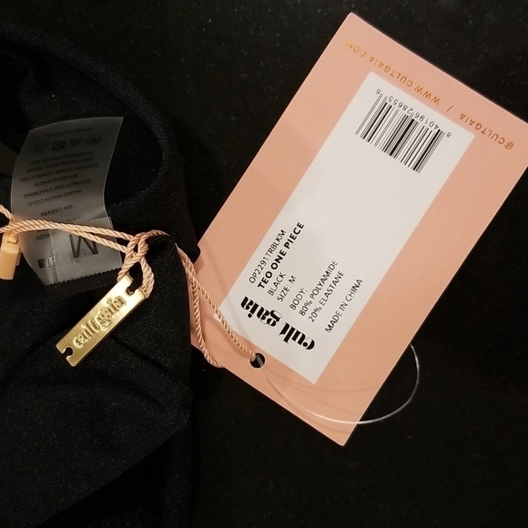 💕CULT GAIA💕 Teo Cutout One-Piece Swimsuit ~ Black Medium M NWT - Picture 14 of 16